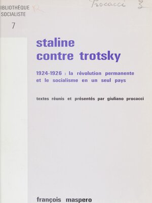 cover image of Staline contre Trotsky